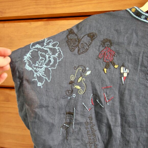 Johnny Was Linen Shirt - Picture 11 of 16